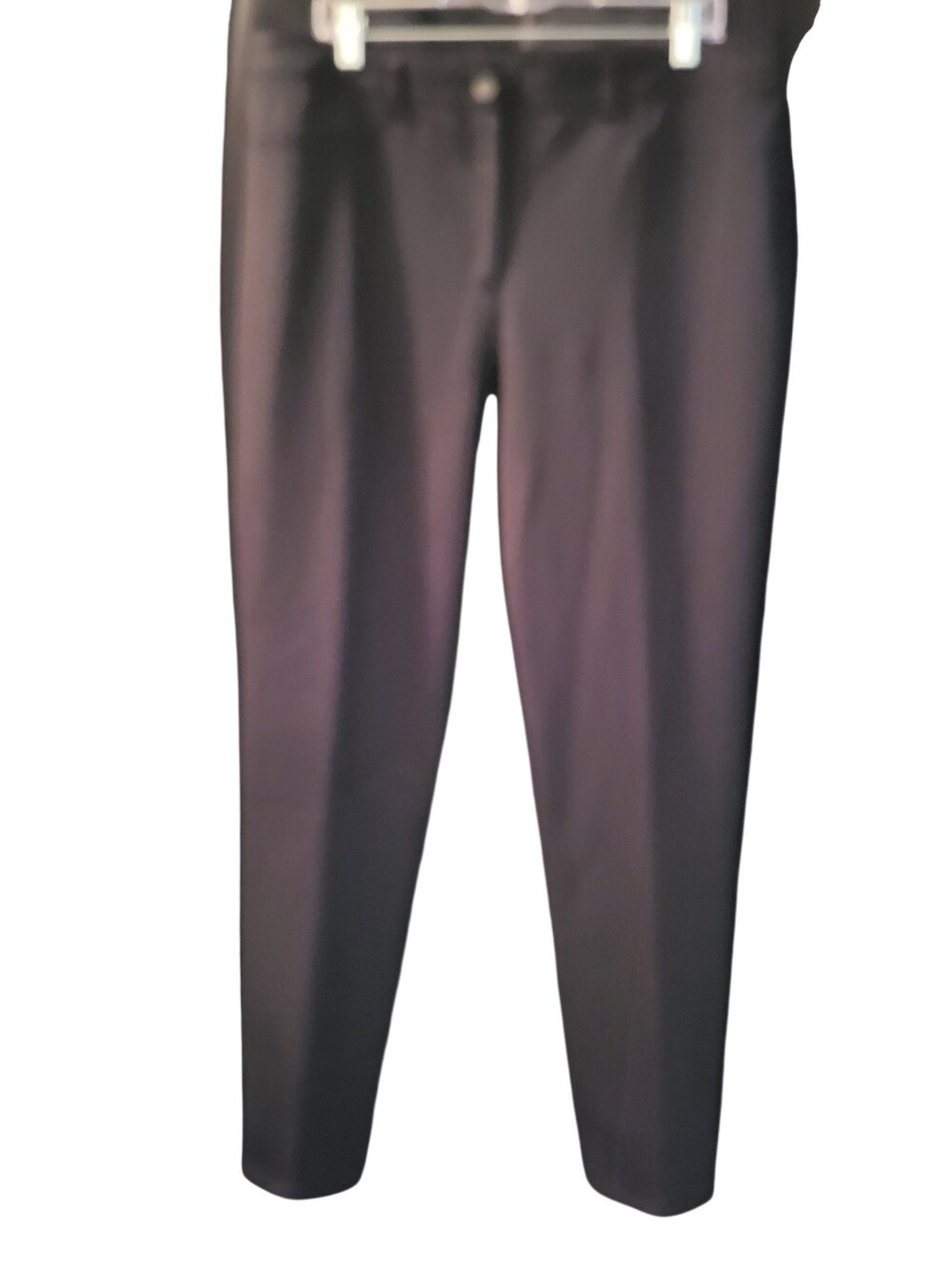 Anne Klein Plus Slim Trousers Black/Gray sz 16